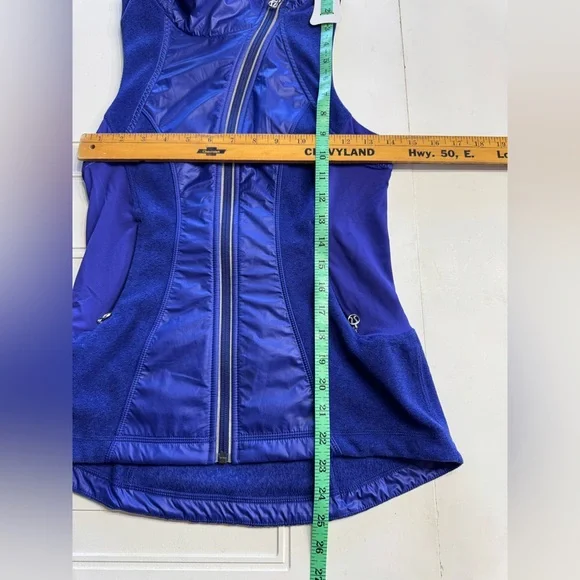 Lululemon Gust Buster Blue Running Sleeveless Jacket Vest Blue Size XS/S - Picture 4 of 7